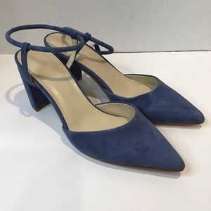 Marc Fisher Callo Blue Suede Sz 8.5